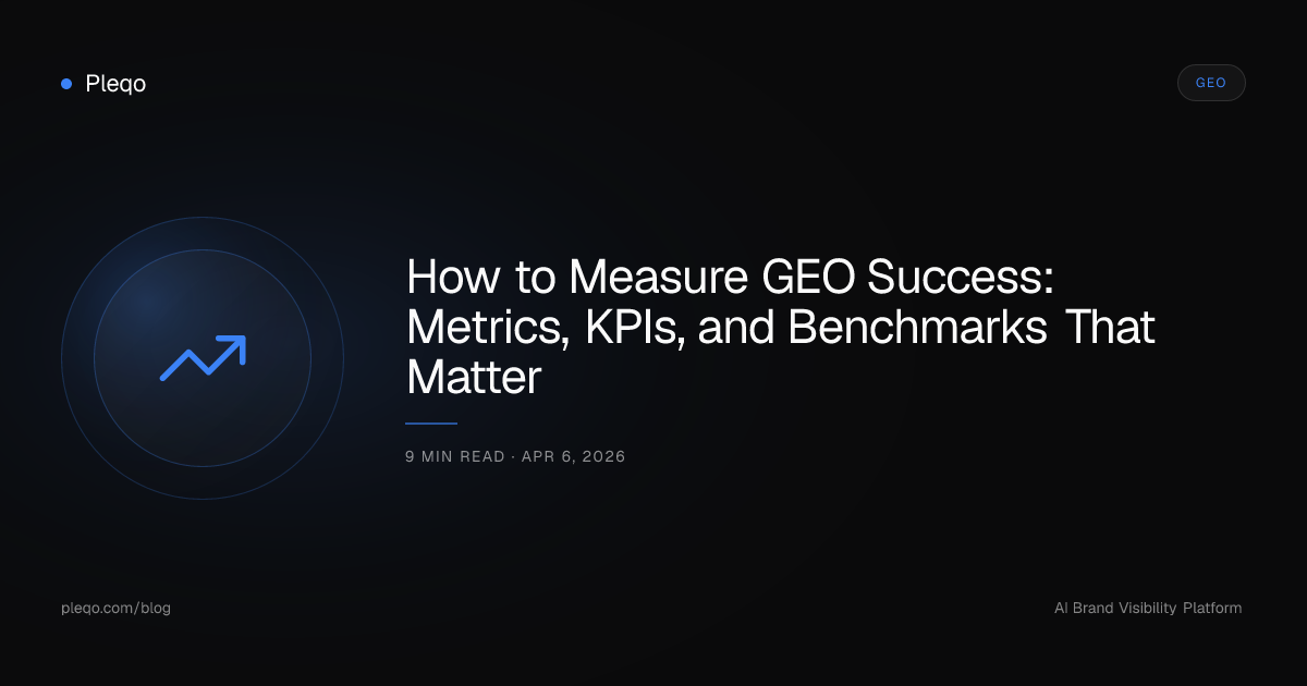 How to Measure GEO Success: Metrics, KPIs, and Benchmarks That Matter